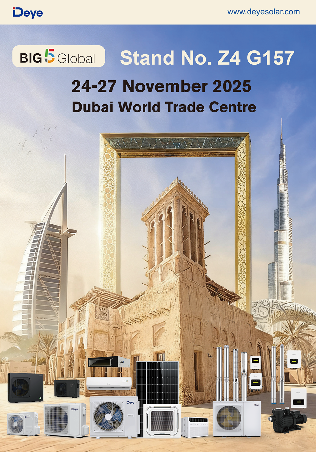 The Grand Opening of Dubai's BIG5 Exhibition: Deye Solar HVAC Leads the Energy Future with Innovative Solutions